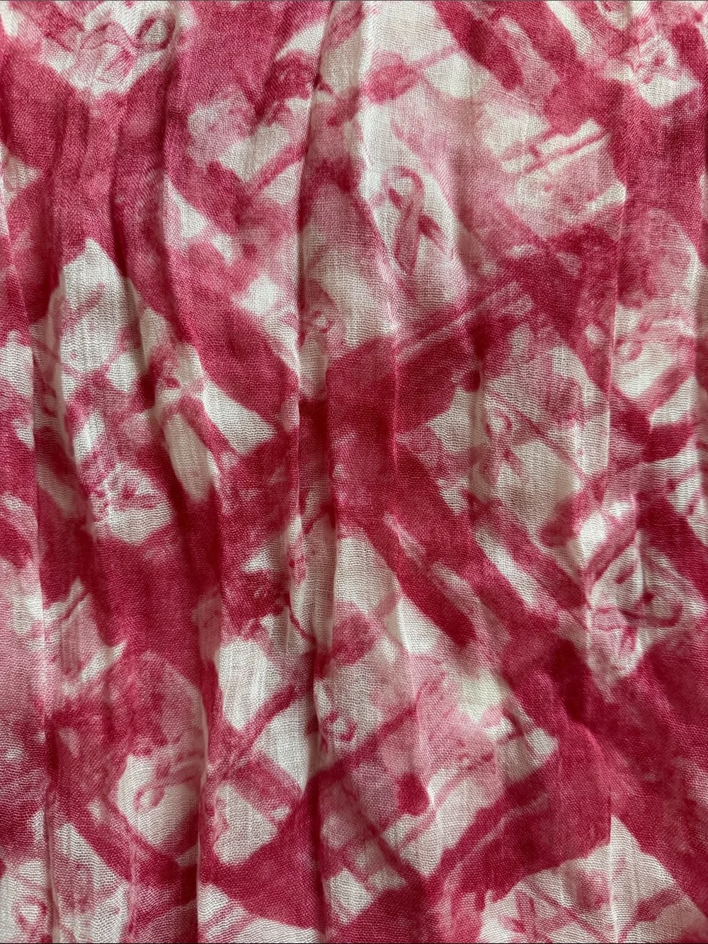 Women’s Pink Tie-Dye Scarf- breast cancer scarf